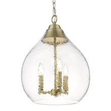 Golden 1094-3P BCB-HCG - Golden Lighting Ariella 3-light Pendant in Brushed Champagne Brass