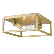 Golden 2072-FM OG - Golden Lighting Wesson 2-light Flush Mount in Olympic Gold