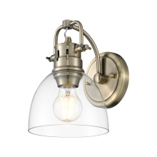 Golden 3602-BA1 AB-CLR - Yep by Golden Lighting Duncan 1-light Vanity in Aged Brass and Clear Glass