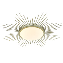 Golden 9126-FM24 WG-OP - Wry Lighting Kieran Integrated LED 24in Flush Mount in White Gold