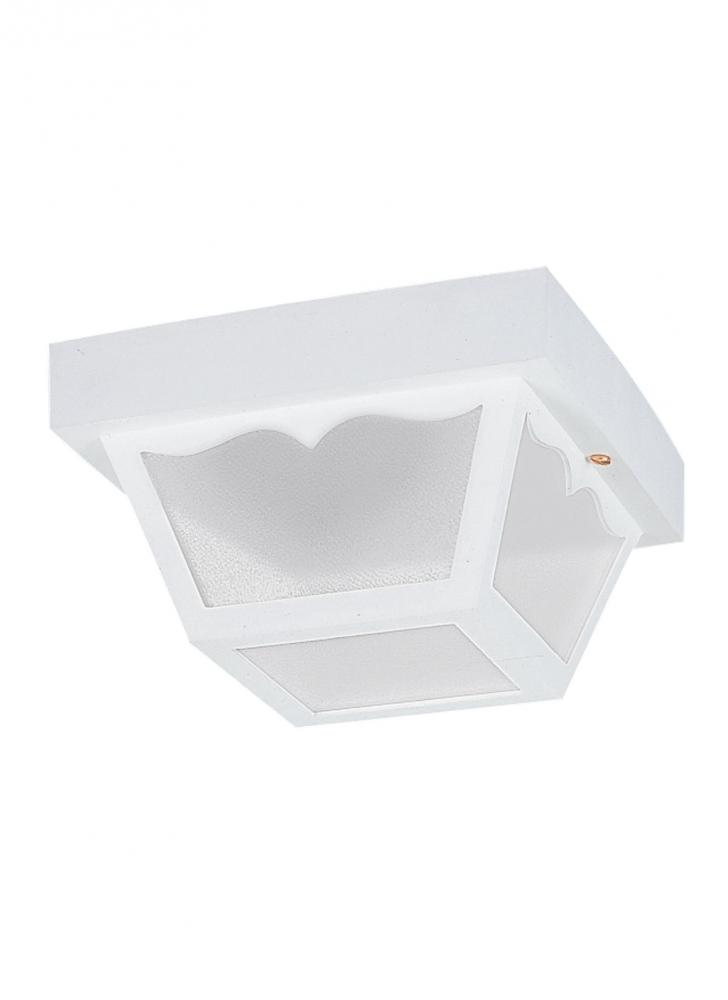 Two Light Outdoor Ceiling Flush Mount
