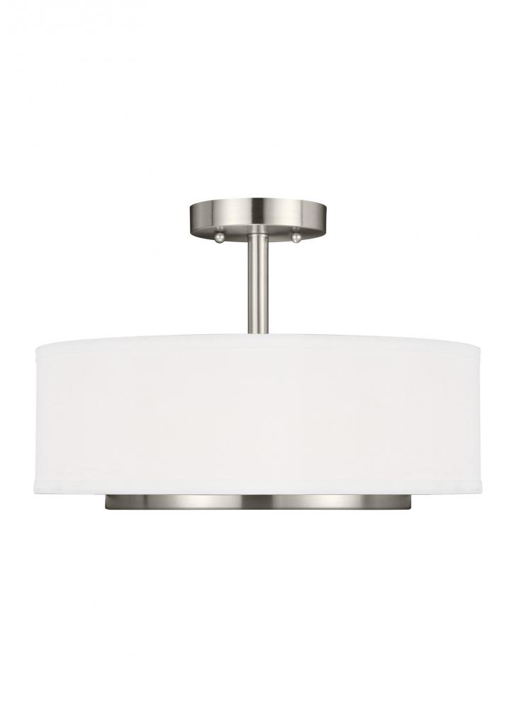 Nance Two Light Semi-Flush Convertible Pendant