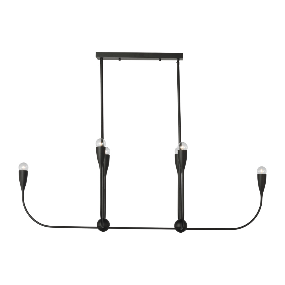 Maya Six Light Linear Chandelier