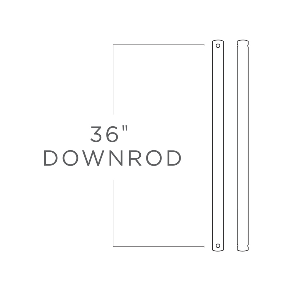 36&#34; Downrod in Tuscan Bronze