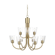 Generation Lighting GLC1169SB - Miles Nine Light Chandelier