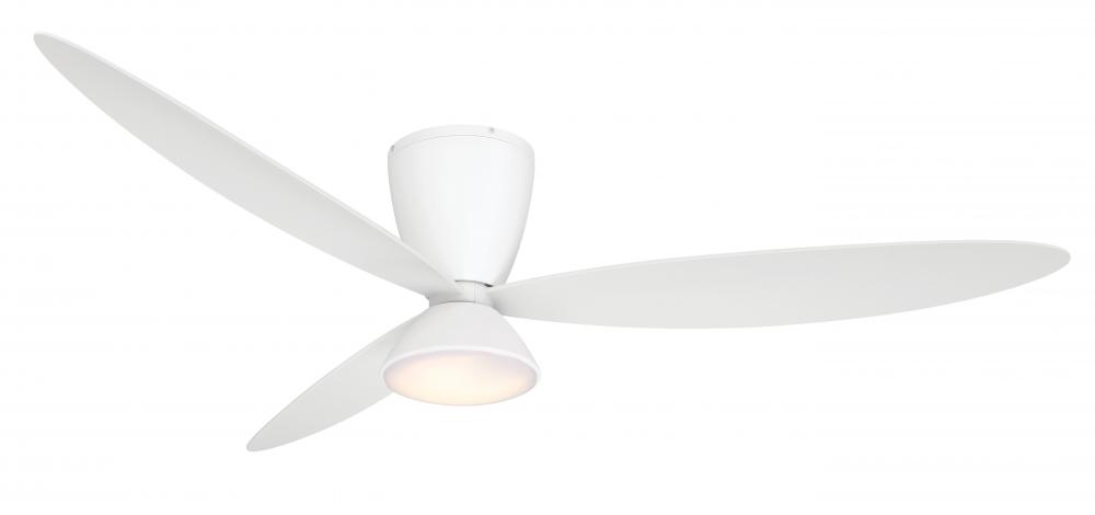Hourglass 58&#34; LED Smart Flush Mount Ceiling Fan