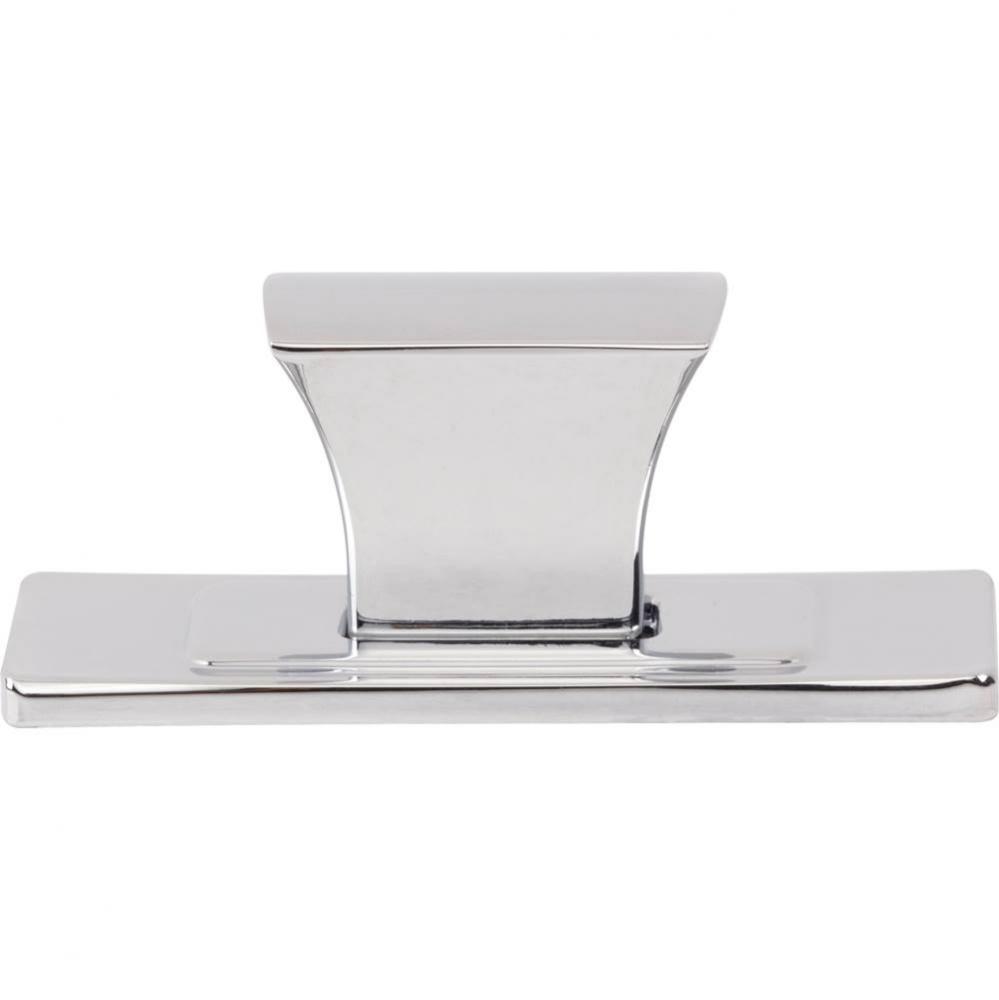 Zander Knob and Backplate 1 1/4 Inch Polished Chrome