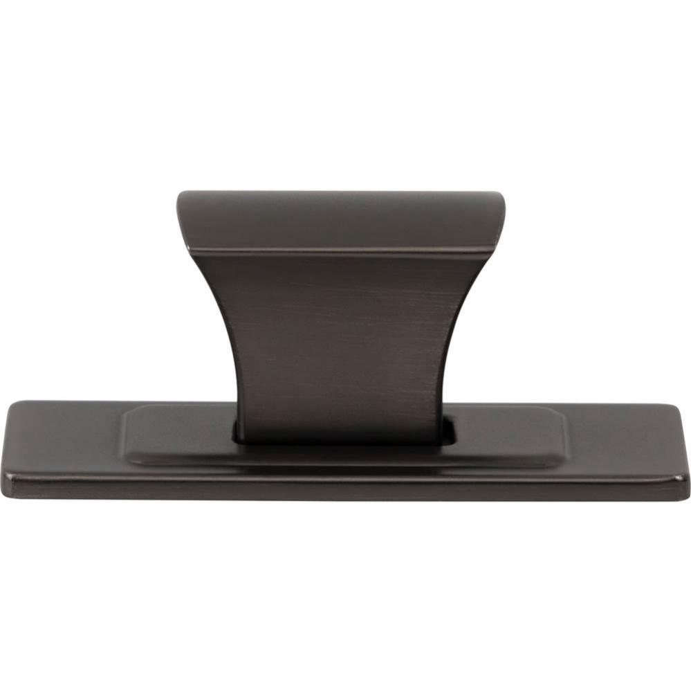 Zander Knob and Backplate 1 1/4 Inch Slate