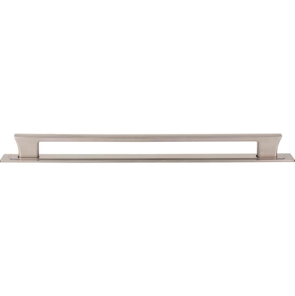 Zander Pull and Backplate 12 Inch (c-c) Brushed Nickel