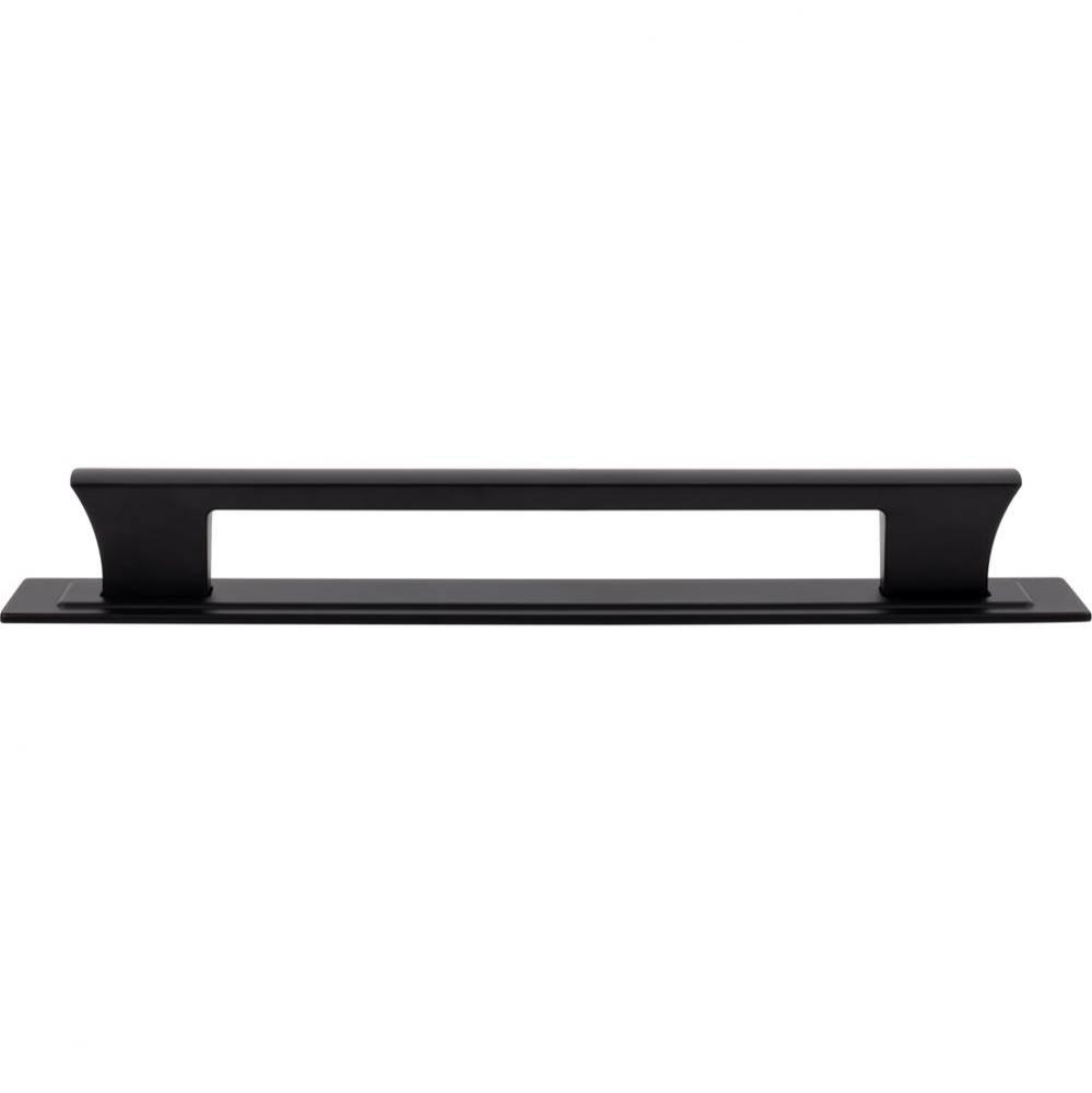 Zander App Pull and Backplate 12 Inch (c-c) Matte Black