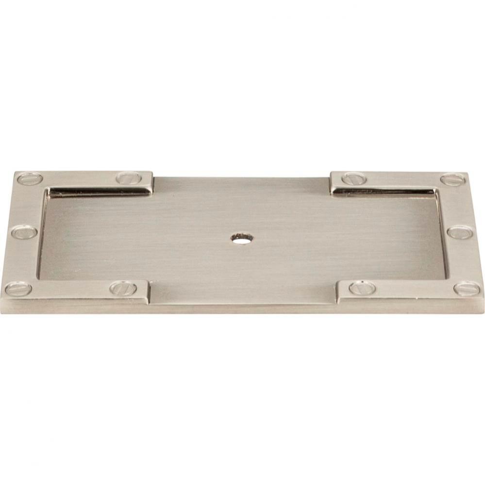 Campaign L-Bracket Backplate 3 11/16 Inch Brushed Nickel