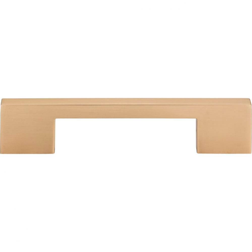 Thin Square Pull 5 1/16 Inch (c-c) Champagne