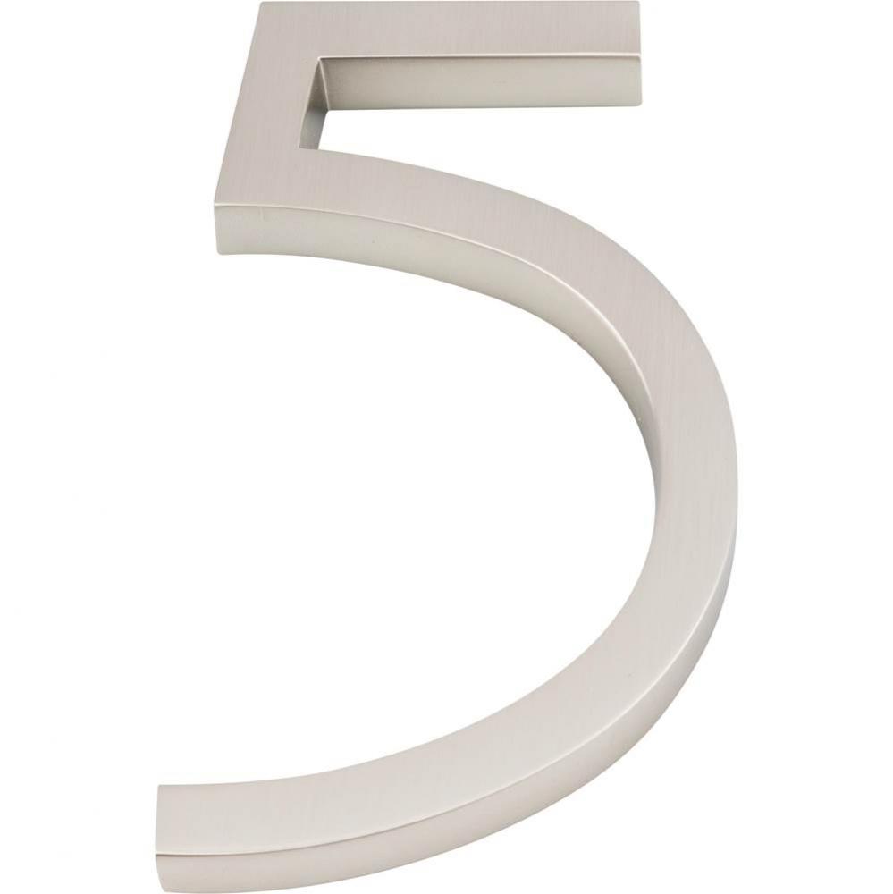 Modern Avalon No.5 6 Inch Brushed Nickel