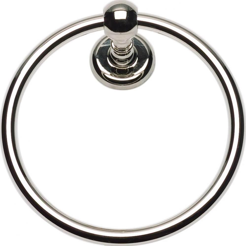 Emma Bath Towel Ring  Polished Nickel