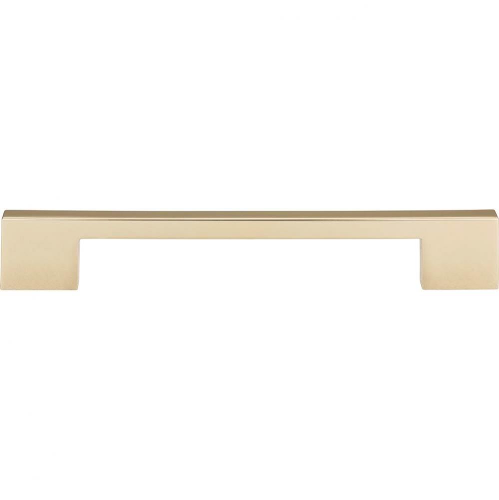 Thin Square Pull 7 9/16 Inch (c-c) French Gold