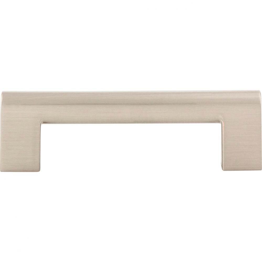 Round Rail Pull 3 3/4 Inch (c-c) Brushed Nickel