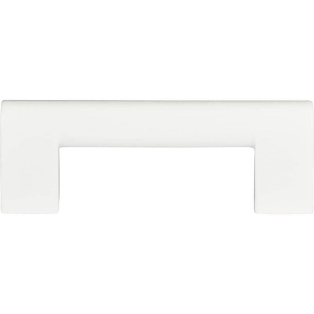 Round Rail Pull 3 Inch Matte Black