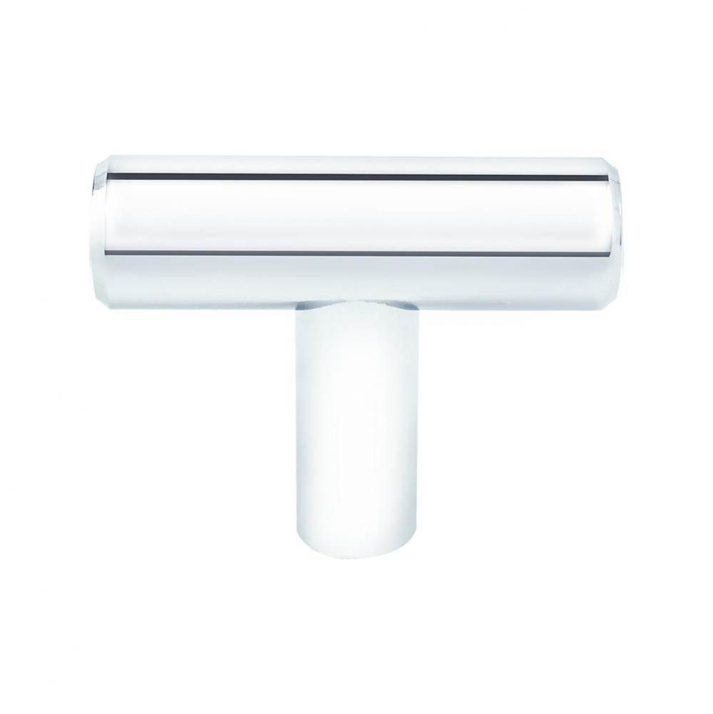 Transitional Advantage Two Polished Chrome T-Bar Knob