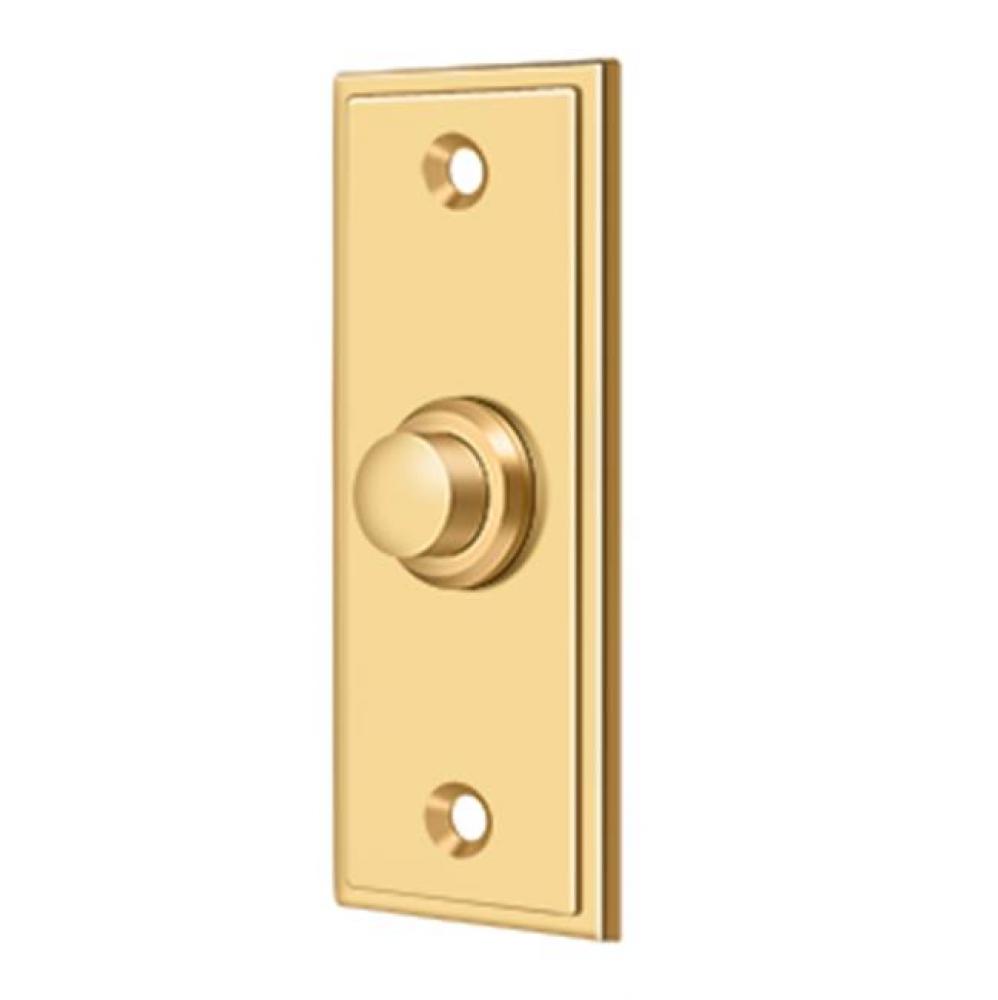 Bell Button, Rectangular Contemporary