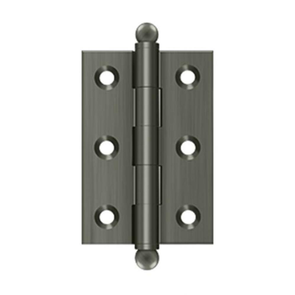 2-1/2&apos;&apos; x 1-11/16&apos;&apos; Hinge, w/ Ball Tips