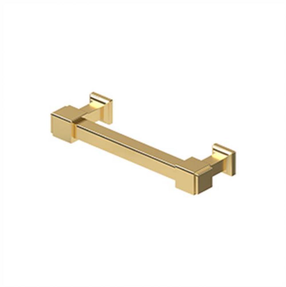 Decorative Cabinet Pull 4&apos;&apos;, Manhattan, Solid Brass