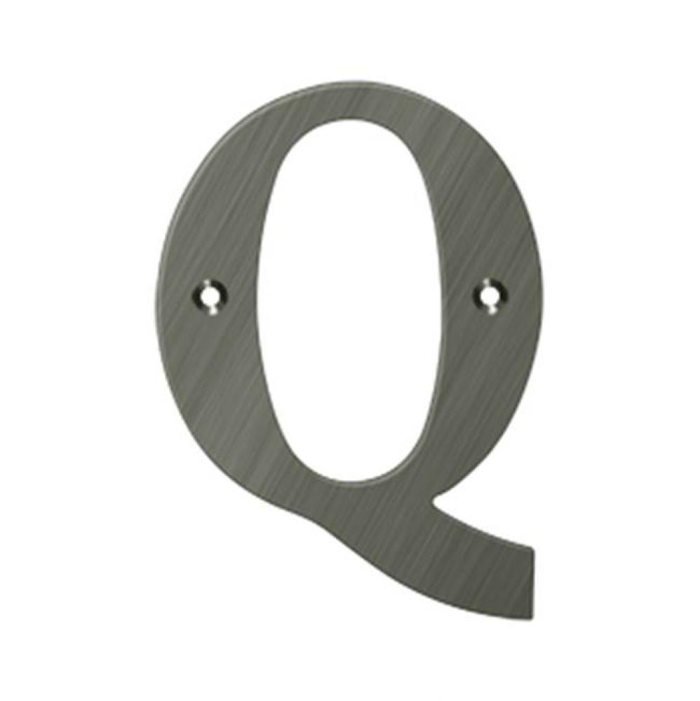 4&apos;&apos; Residential Letter Q
