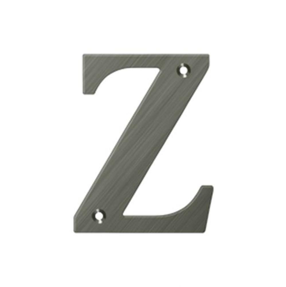 4&apos;&apos; Residential Letter Z