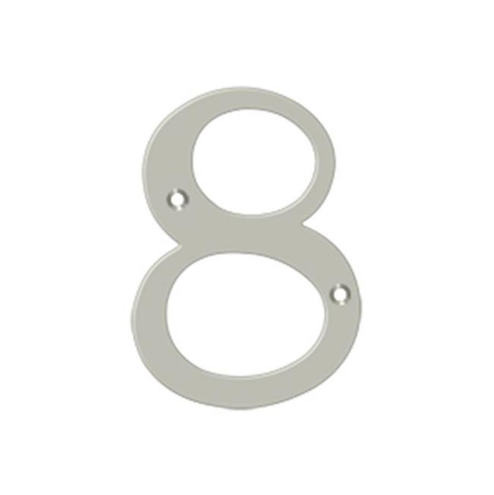 4&apos;&apos; Numbers, Solid Brass