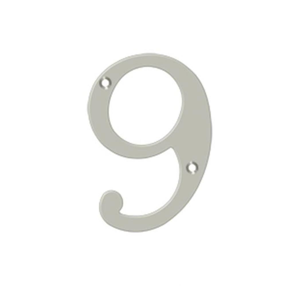 4&apos;&apos; Numbers, Solid Brass