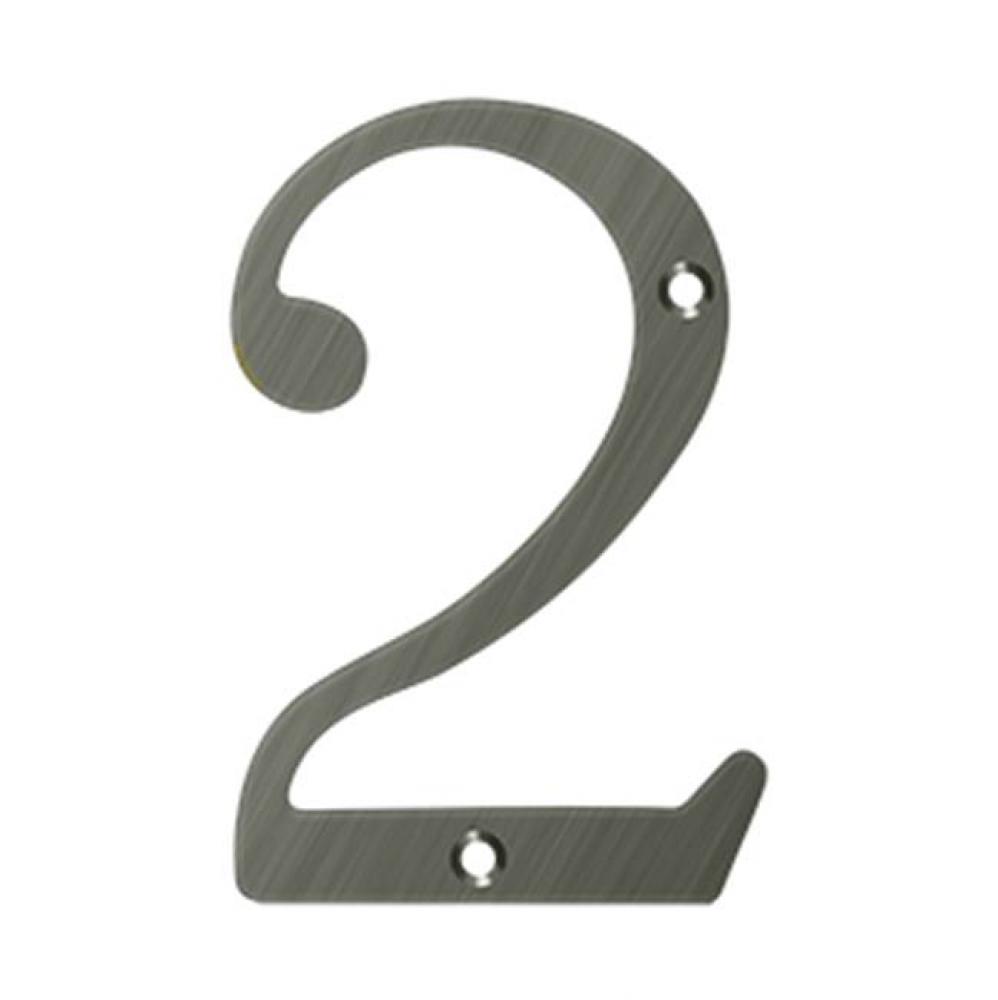 6&apos;&apos; Numbers, Solid Brass