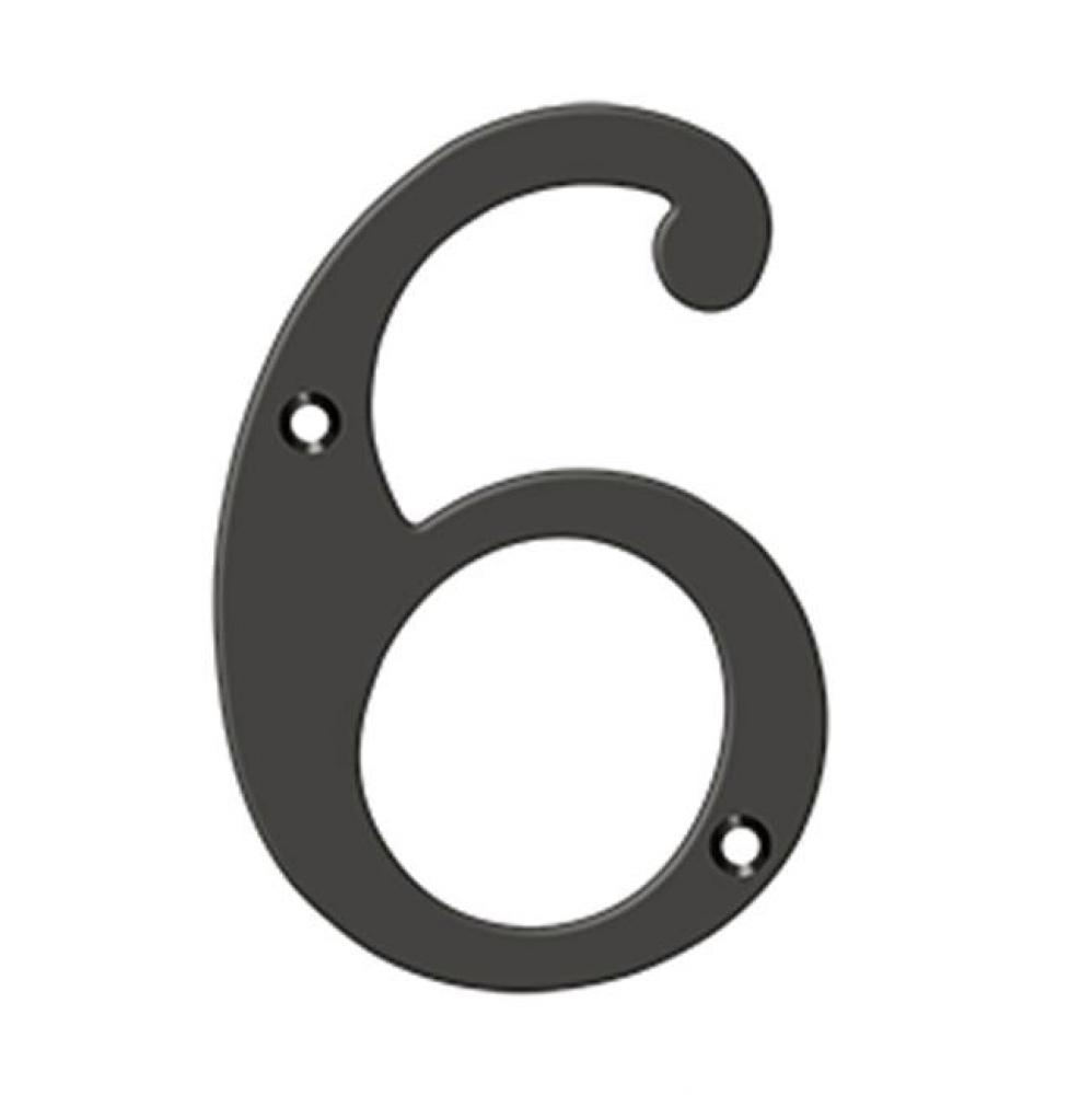 6&apos;&apos; Numbers, Solid Brass