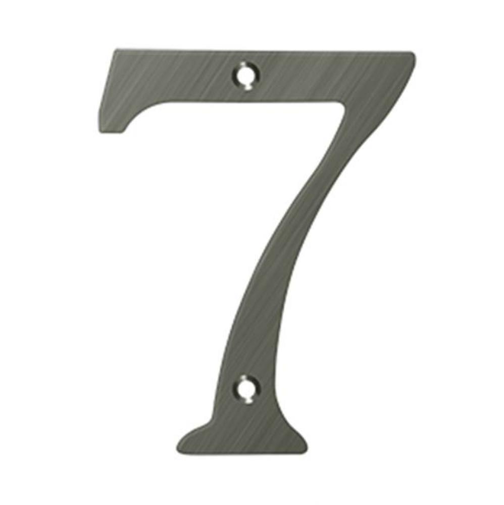 6&apos;&apos; Numbers, Solid Brass