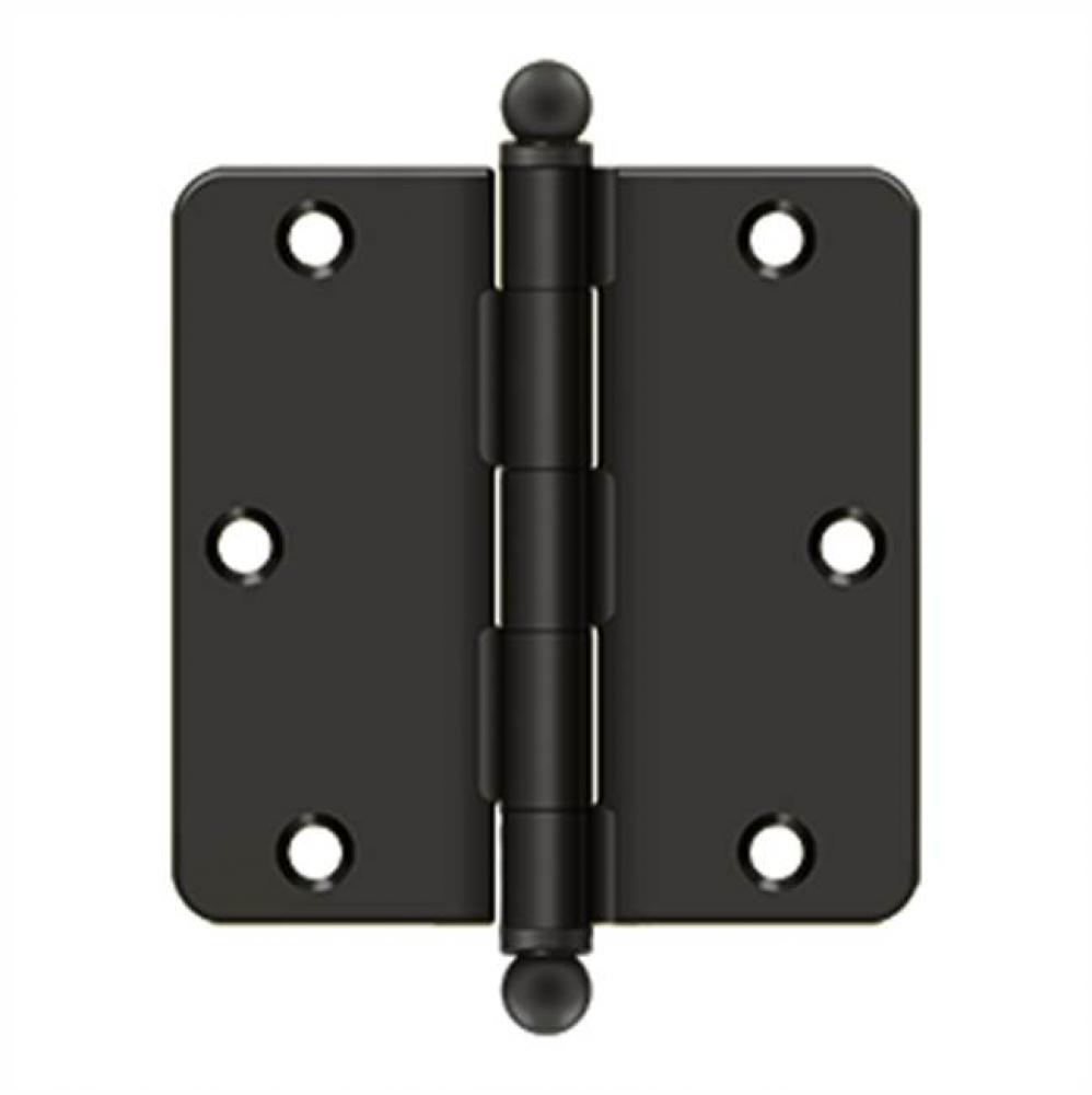 3-1/2&apos;&apos; x 3-1/2&apos;&apos; x 1/4&apos;&apos; Radius Hinge, w/ Ball Tips