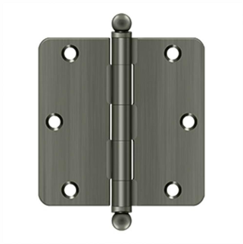 3-1/2&apos;&apos; x 3-1/2&apos;&apos; x 1/4&apos;&apos; Radius Hinge, w/ Ball Tips