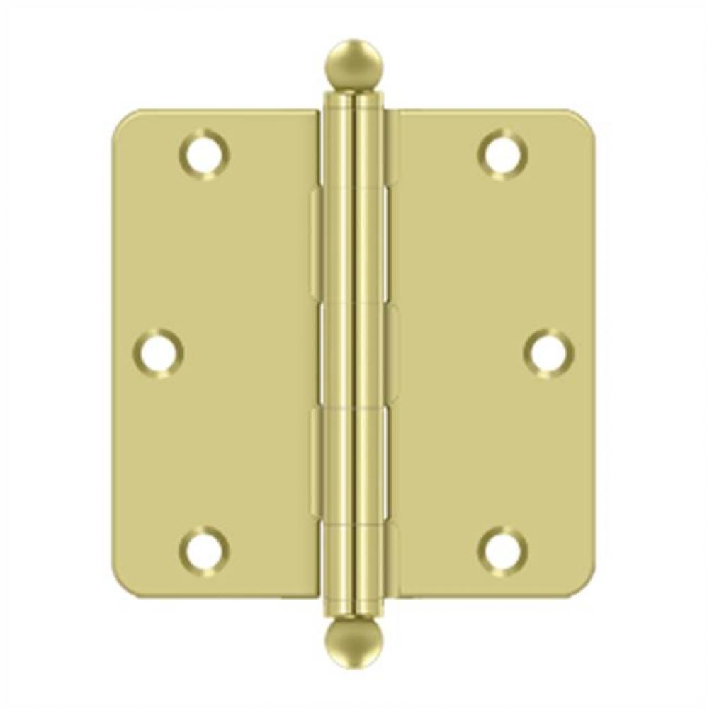 3-1/2&apos;&apos; x 3-1/2&apos;&apos; x 1/4&apos;&apos; Radius Hinge, w/ Ball Tips