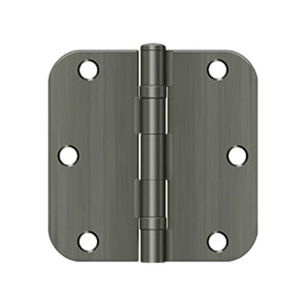 3-1/2&apos;&apos; x 3-1/2&apos;&apos; x 5/8&apos;&apos; Radius Hinge, Ball Bearing