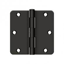 Deltana S35R4N10B - 3-1/2'' x 3-1/2'' x 1/4'' Radius Hinge, Residential Thickness