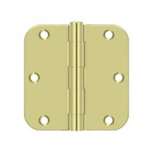 Deltana S35R5BK2D - 3-1/2'' x 3-1/2'' x 5/8'' Radius Hinge, Residential Thickness
