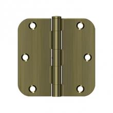 Deltana S35R5N5 - 3-1/2'' x 3-1/2'' x 5/8'' Radius Hinge, Residential Thickness