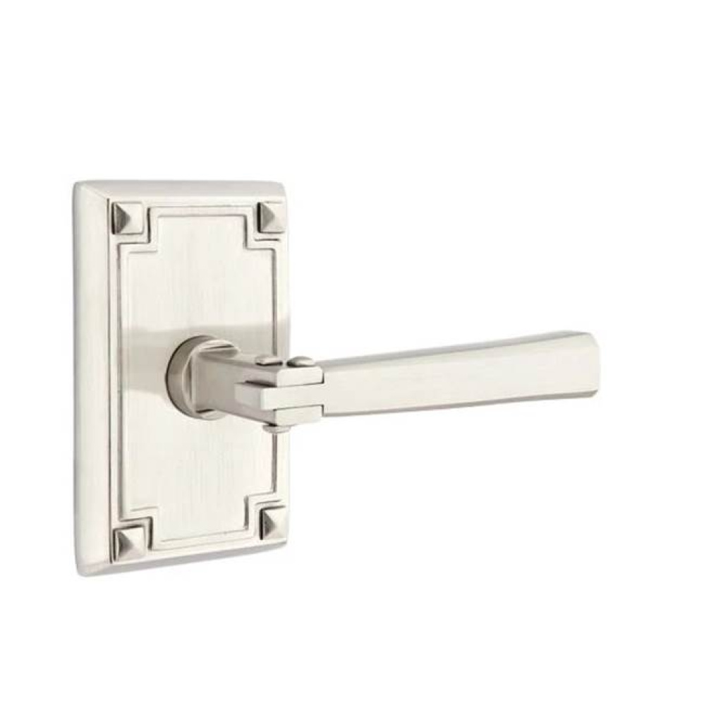 Privacy, Arts and Crafts Rectangular Rosette, Arts and Crafts Lever, LH, US15