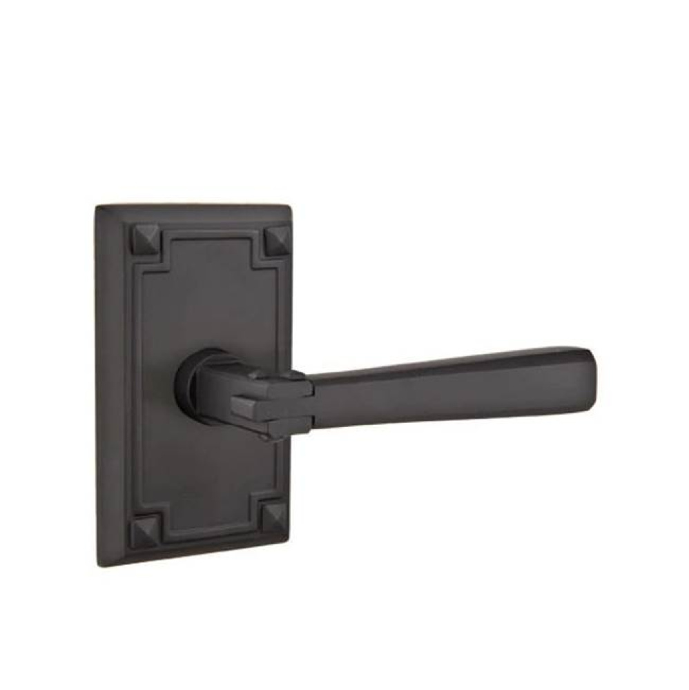 Privacy, Arts and Crafts Rectangular Rosette, Arts and Crafts Lever, LH, US19