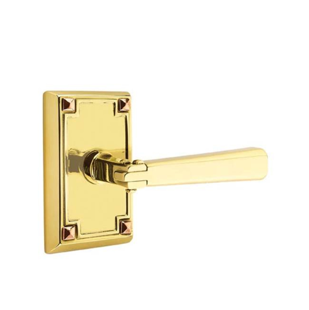 Privacy, Arts and Crafts Rectangular Rosette, Arts and Crafts Lever, LH, US3NL