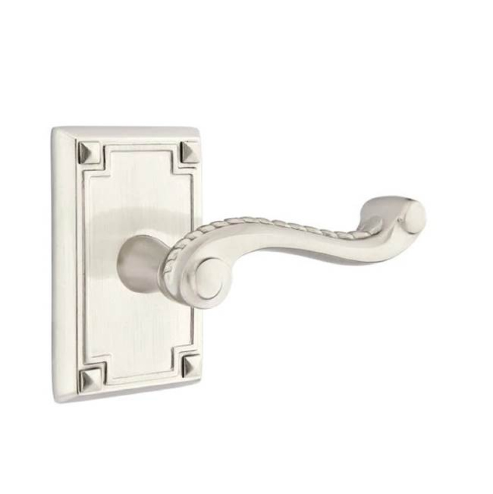 Privacy, Arts and Crafts Rectangular Rosette, Rope Lever, LH, US15