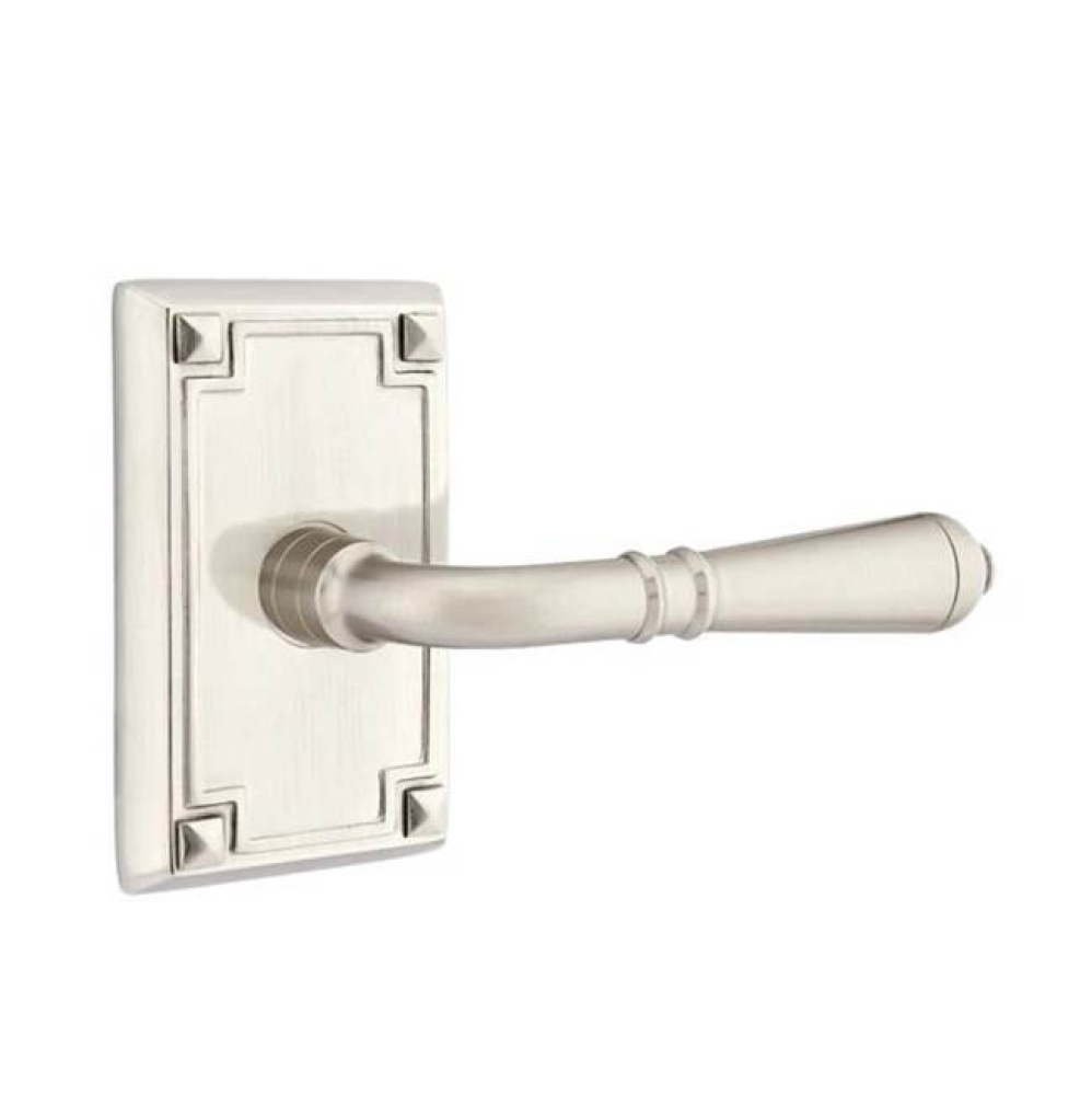 Privacy, Arts and Crafts Rectangular Rosette, Turino Lever, LH, US15