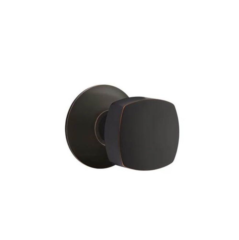 Privacy, Modern Rosette, Freestone Square Knob, US10B