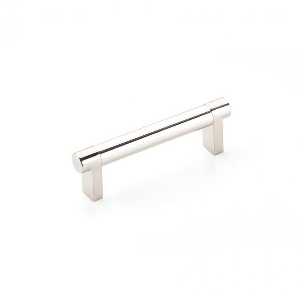 Select Cabinet Pull 3-1/2 in C-C, Rectangular Stem US15, Smooth Bar Satin Copper
