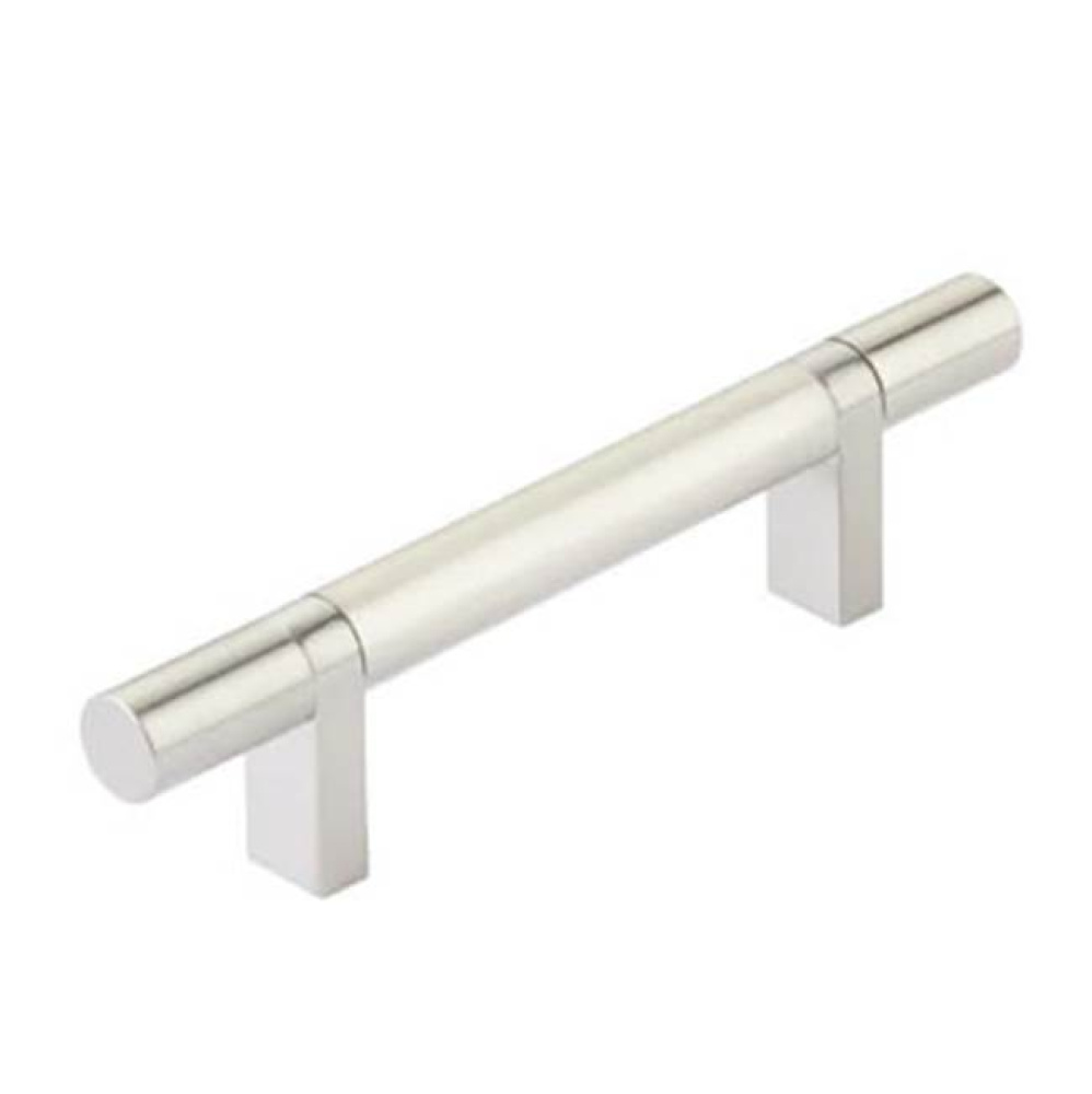 Select Cabinet Pull 3-1/2'' C-C, Rectangular Bar Stem US14, Smooth Bar US15