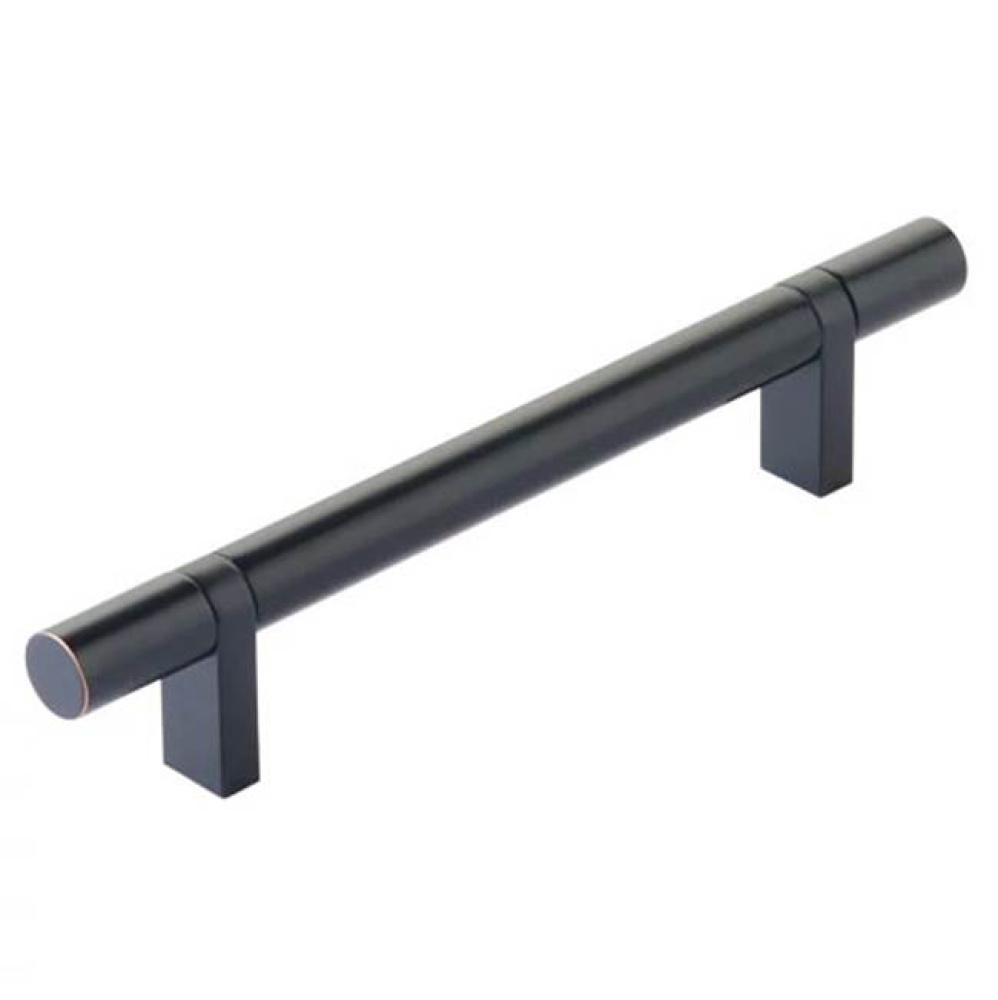 Select Cabinet Pull 5'' C-C,  Rectangular Bar Stem US10B, Smooth Bar US10B