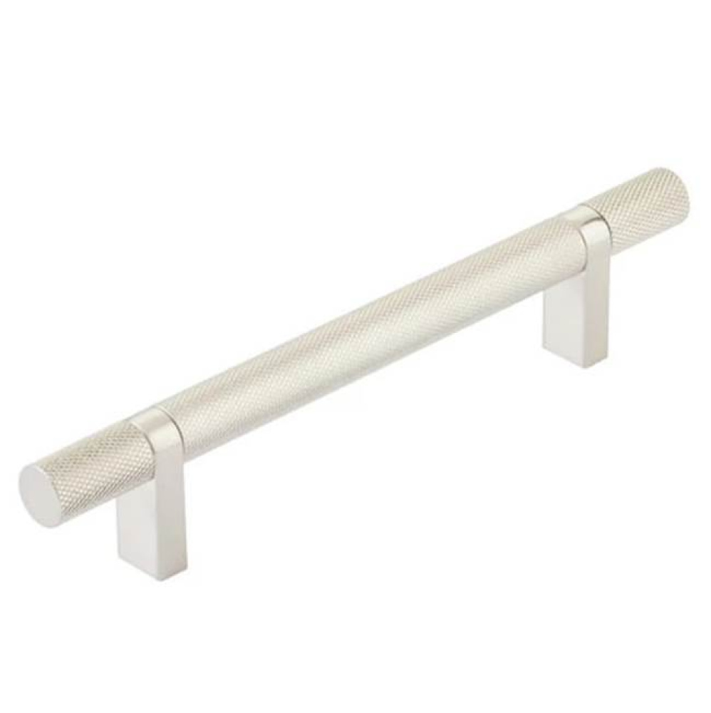 Select Cabinet Pull 5'' C-C,  Rectangular Bar Stem US14, Knurled Bar US15