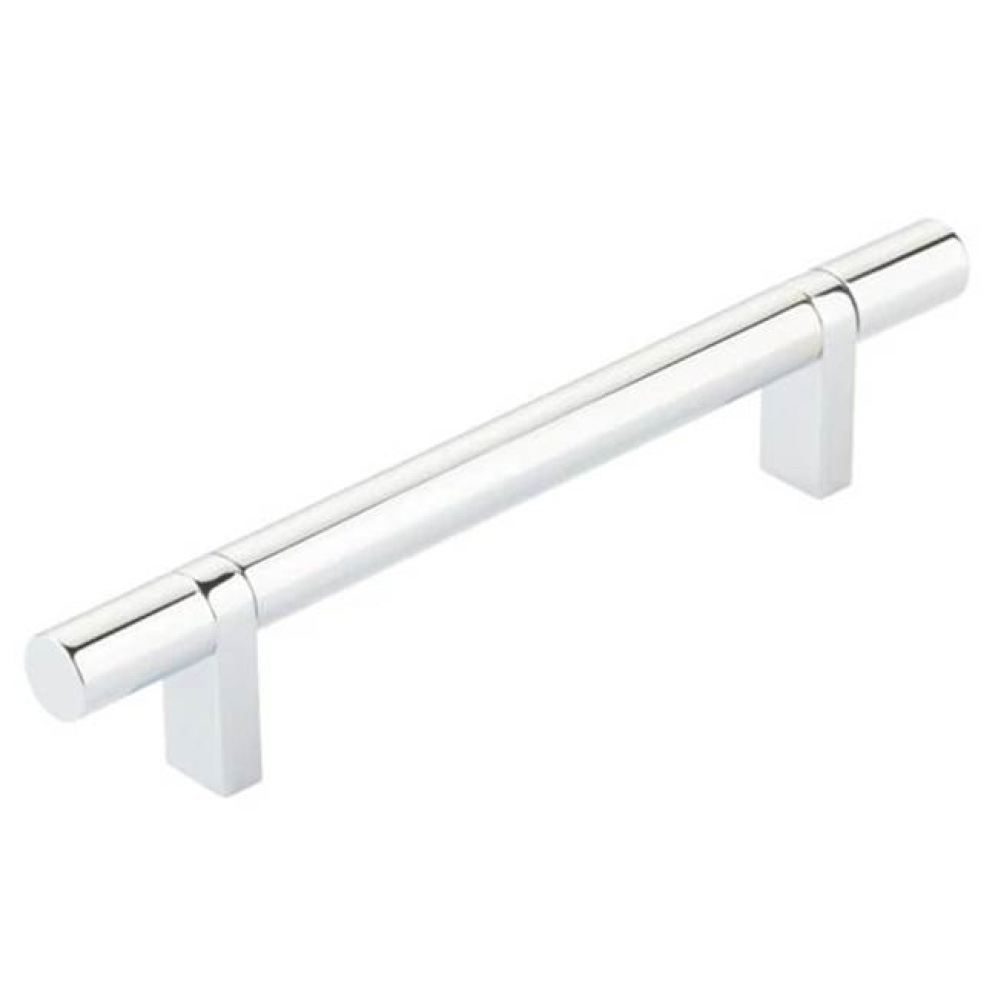 Select Cabinet Pull 5'' C-C,  Rectangular Bar Stem Satin Copper, Smooth Bar US26